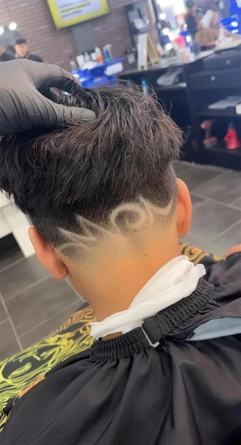 Freestyle hair design fade by House of Fadez